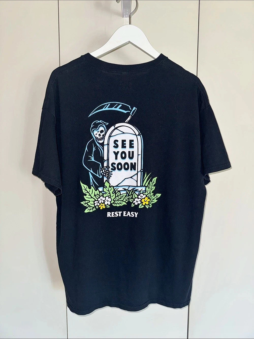 Rest Easy See Grim Reaper Graphic T-Shirt